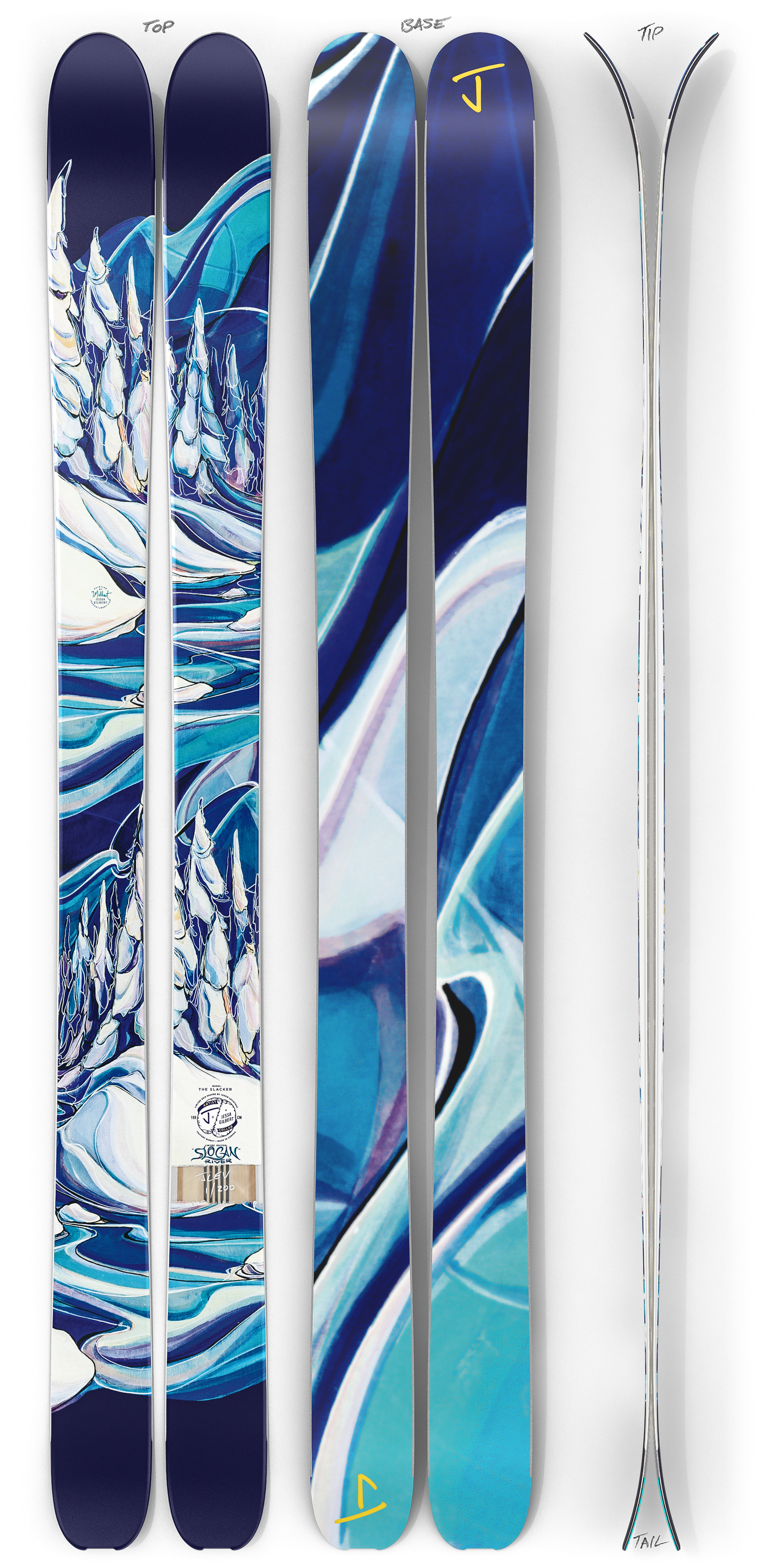 The Slacker "SLOCAN RIVER" Jessa Gilbert x J Collab Limited Edition Ski
