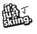 Just Skiing Sticker