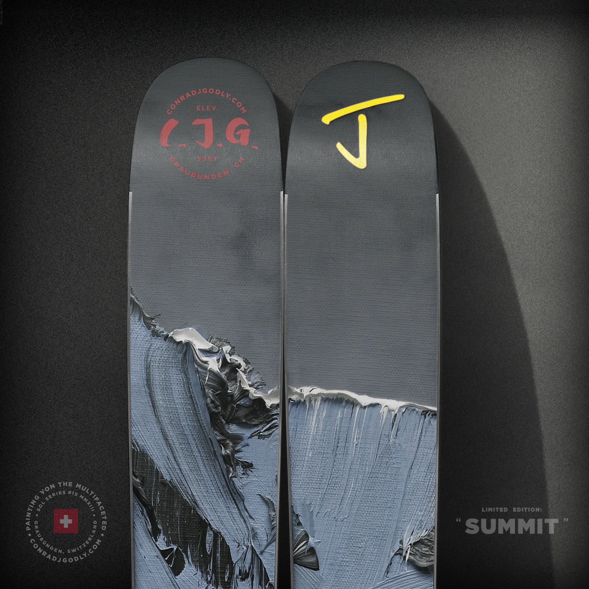 The Metal "SUMMIT" Conrad Godly x J Collab Limited Edition Ski