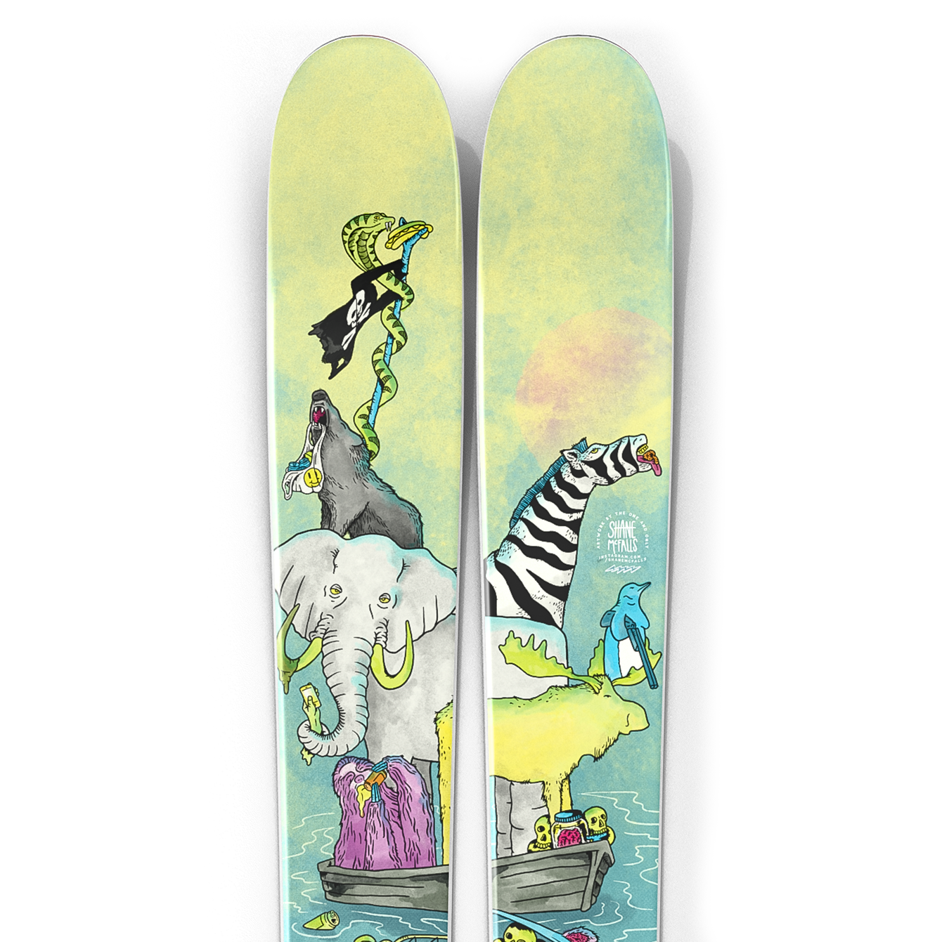 The Vacation "MELTDOWN" Shane McFalls x J Collab Limited Edition Ski