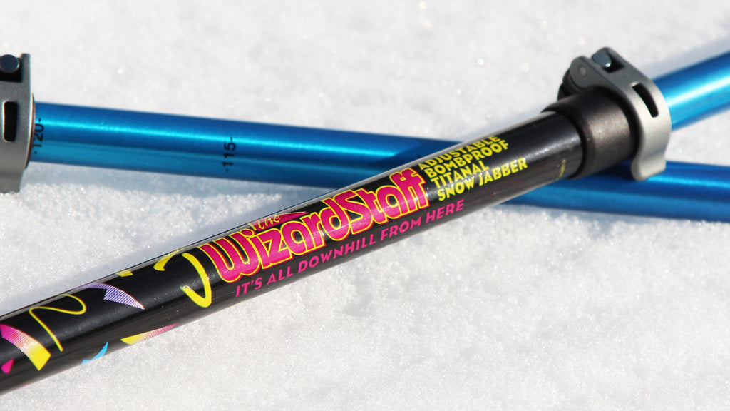 Wizard Staff Adjustable Ski Poles "Party"