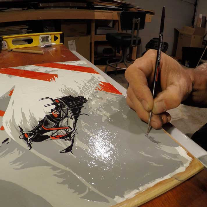 The Metal "RIDGELINE" - Adam Haynes x J Collab Limited Edition Ski