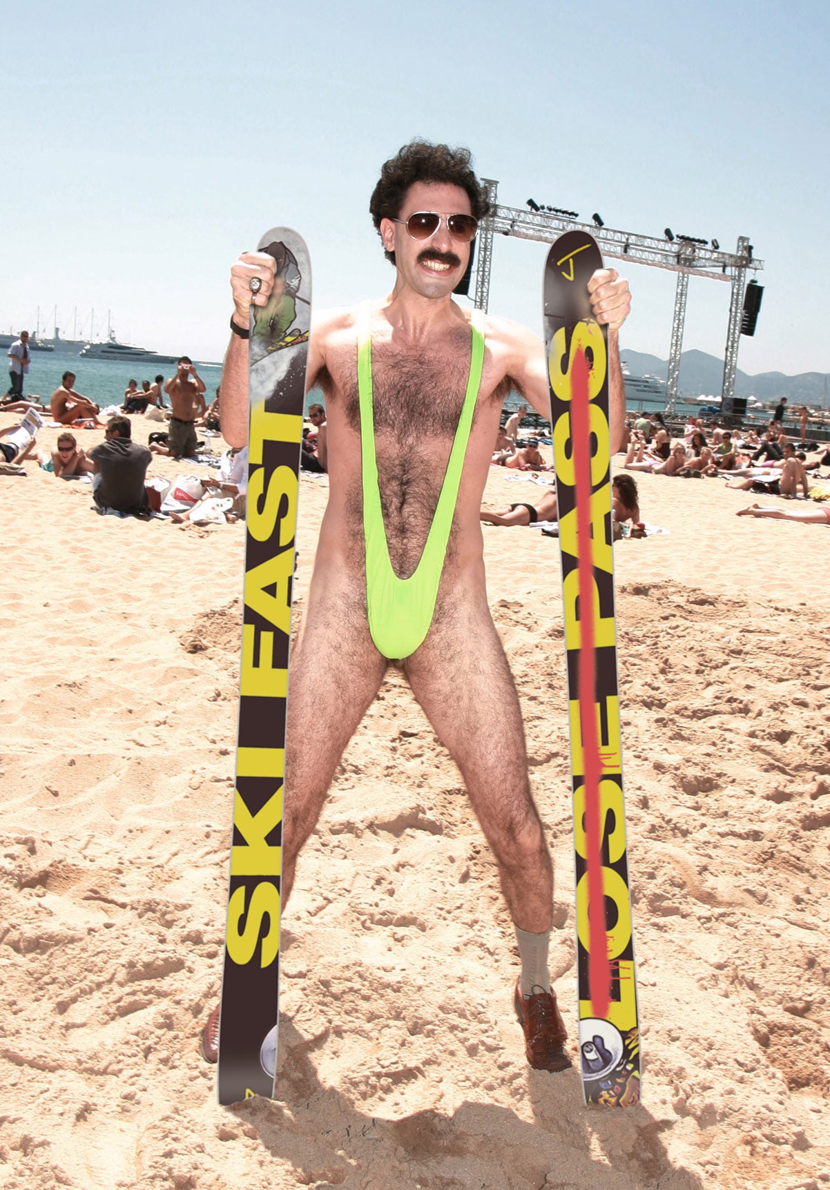 Borat Skiing Suspenders