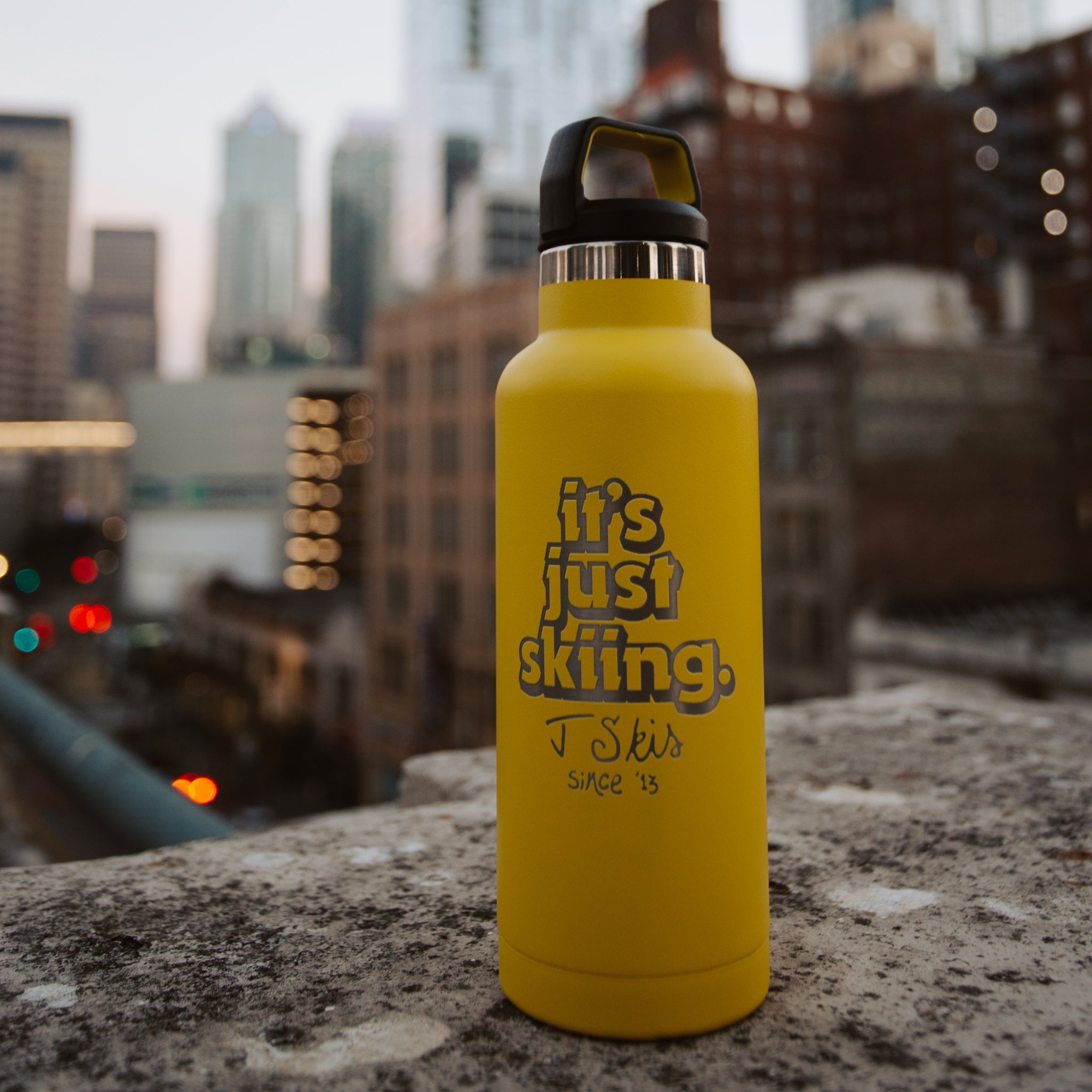 Just Skiing Insulated Bottle 16oz